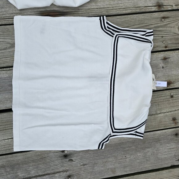 La Vila Milano Sleeveless Knit Polo Top Skirt Skort Set Nautical Size M NWT - Picture 7 of 9